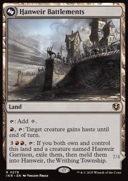 Hanweir Battlements / Hanweir, the Writhing Township - Innistrad Remastered (Rare) [INR-279] Hauptbild