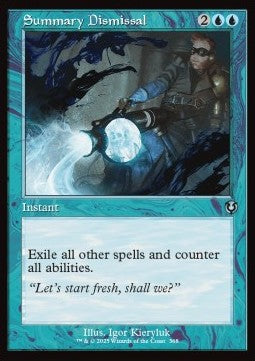 Summary Dismissal - Innistrad Remastered: Extras (Uncommon) [XINR-368]