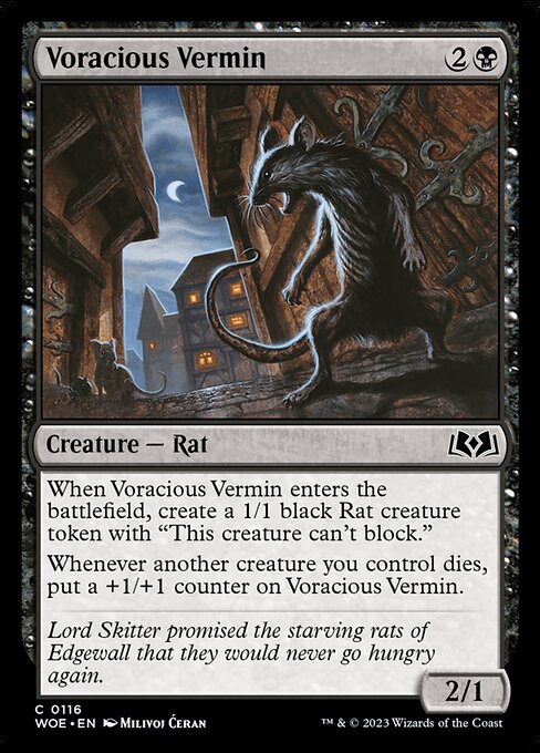 Voracious Vermin – Wilds of Eldraine (WOE-116) Magic: The Gathering card | LC-REM-20260804-15794294980940-8059be65-3c73-49bb-a3b6-c346ce2f9fa4 Main image
