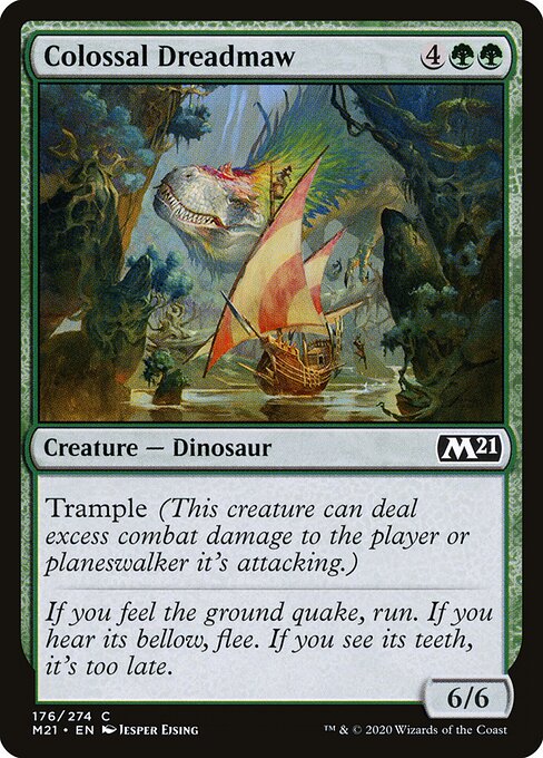 Colossal Dreadmaw – Core 2021 (M21-176) Magic: The Gathering card