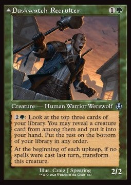 Duskwatch Recruiter / Krallenhorde Howler (V.2) - Innistrad Remastered: Extras (Uncommon) [XINR-467] Imagen principal del producto