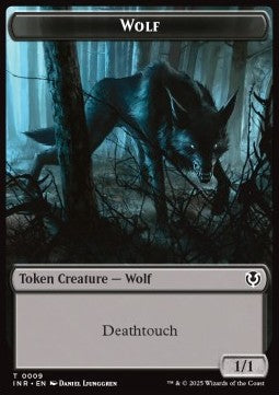 Wolf Token (B 1/1) // Wolf Token (G 2/2) - Innistrad Remastered: Tokens (Token) [TINR-T 9/18] Main image