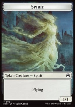Spirit Token (W 1/1) // Human Token (W 1/1) - Innistrad Remastered: Tokens (Token) [TINR-T 4/2] Main image