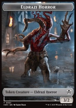 Eldrazi Horror Token (C 3/2) // Human Soldier Token (W 1/1) - Innistrad Remastered: Tokens (Token) [TINR-T 1/3] Main image