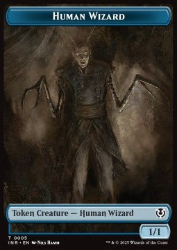 Human Wizard Token (U 1/1) // Jace, Unraveler of Secrets Emblem - Innistrad Remastered: Tokens (Token) [TINR-T 5/25] Main image