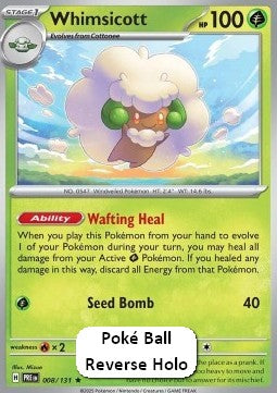 Whimsicott - Prismatic Evolutions: Additionals (Rare) [xPRE-008] Hover Image