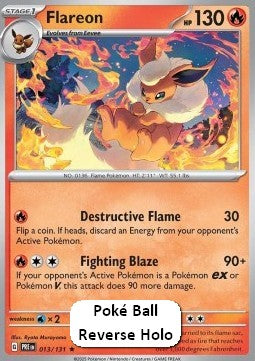 Flareon - Prismatic Evolutions: Additionals (Rare) [xPRE-013] Hauptbild