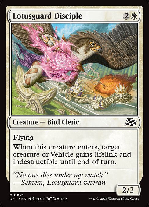 Lotusguard Disciple – Aetherdrift (DFT-21) Magic: The Gathering card