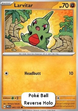 Larvitar - Prismatic Evolutions: Additionals (Common) [xPRE-047] Imagen principal del producto