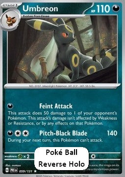 Umbreon - Prismatic Evolutions: Additionals (Rare) [xPRE-059] Immagine principale del prodotto