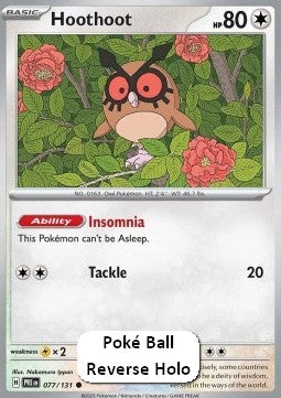 Hoothoot - Prismatic Evolutions: Additionals (Common) [xPRE-077] Immagine principale del prodotto