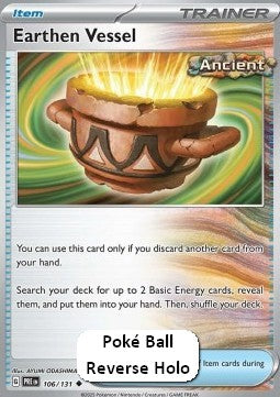 Earthen Vessel - Prismatic Evolutions: Additionals (Uncommon) [xPRE-106] Immagine principale del prodotto
