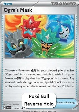 Ogre's Mask - Prismatic Evolutions: Additionals (Uncommon) [xPRE-118] Hover Image