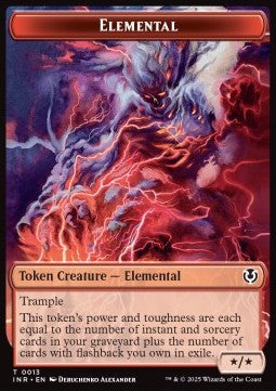Elemental Token (R */* Trample) // Human Token (R 1/1) - Innistrad Remastered: Tokens (Token) [TINR-T 13/14] Main image