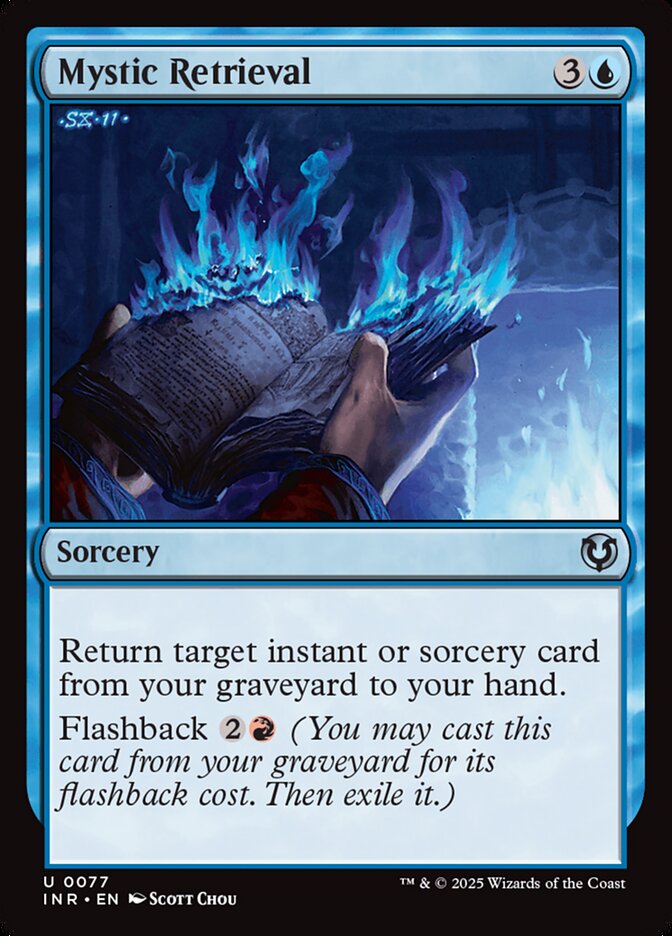Magic-kaart Mystic Retrieval INR-77 uit Innistrad Remastered (Uncommon) Main image