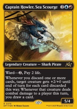 Captain Howler, Sea Scourge - Aetherdrift: First-Place (Rare) [DFTFP-475] Immagine principale del prodotto