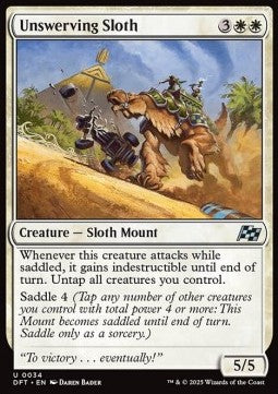 Unswerving Sloth - Aetherdrift (Uncommon) [DFT-34] Main image