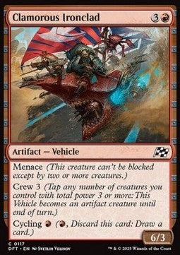 Clamorous Ironclad - Aetherdrift (Common) [DFT-117] Imagen principal del producto