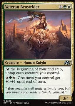 Veteran Beastrider - Aetherdrift (Uncommon) [DFT-226] Main image