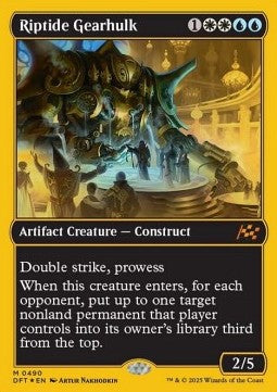 Riptide Gearhulk (V.1) - Aetherdrift: First-Place (Mythic) [DFTFP-490] Immagine principale del prodotto