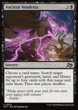 Ancient Vendetta - Aetherdrift (Uncommon) [DFT-75] Hover Image