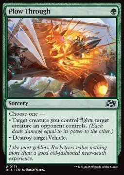 Plow Through - Aetherdrift (Uncommon) [DFT-174] Main image