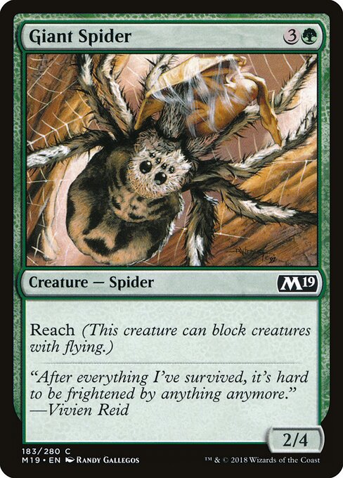 Giant Spider – Core Set 2019 (M19-183) Magic: The Gathering card | LC-REM-20260804-15150882914636-80996b0d-cd44-445e-96de-677e0018255c