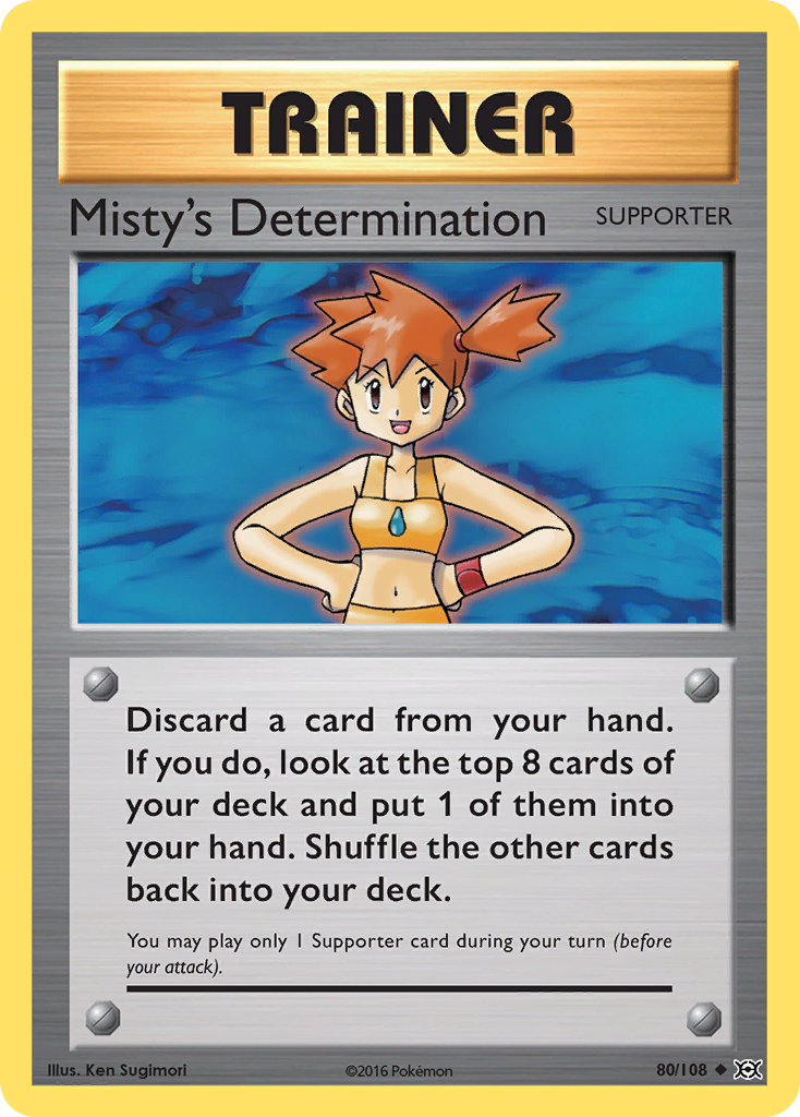 Misty's Determination – Evolutions 80 – Pokémon TCG single card Image principale du produit