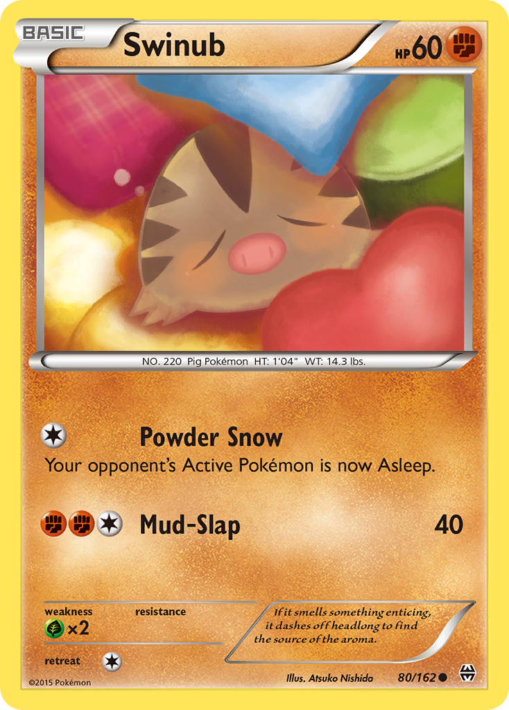 Swinub – BREAKthrough 80 – Pokémon TCG single card Hoofdafbeelding