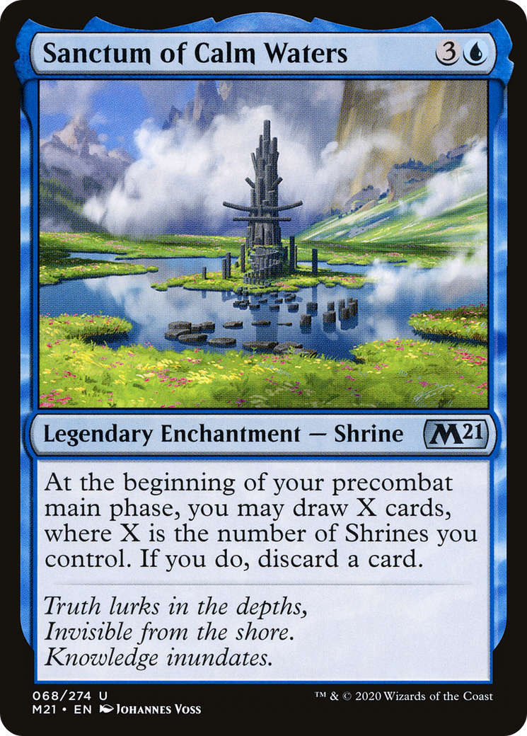 Sanctum of Calm Waters – Core 2021 68 – Magic: The Gathering single card Main image