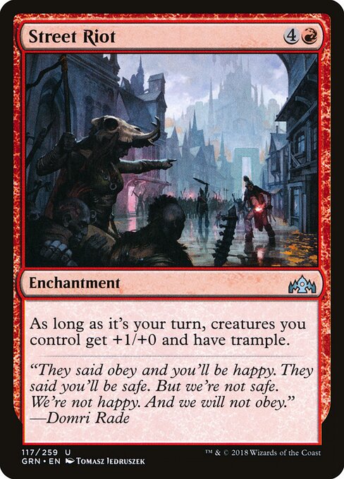 Street Riot – Guilds of Ravnica (GRN-117) Magic: The Gathering card
