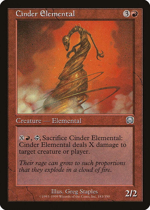 Cinder Elemental – Mercadian Masques (MMQ-183) Magic: The Gathering card | LC-REM-20260804-15521975304524-80b39056-2ee8-4cfd-acbd-ba99f74e788d