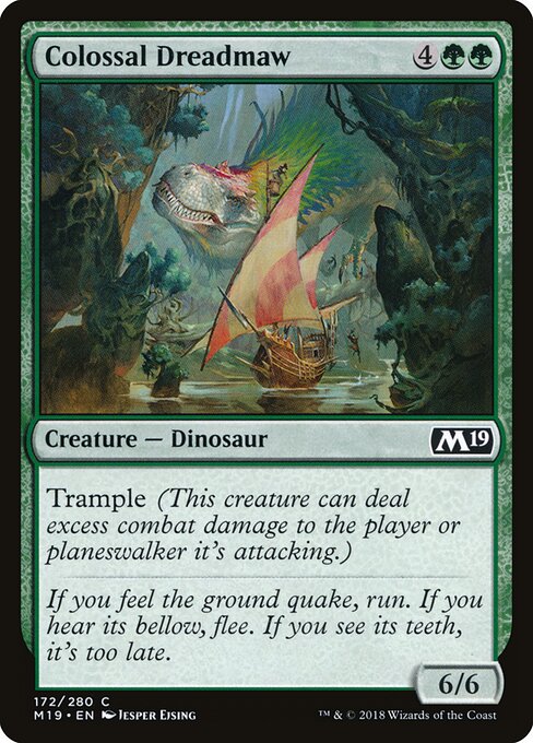 Colossal Dreadmaw – Core 2019 (M19-172) Magic: The Gathering card