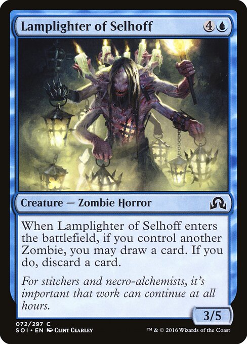 Lamplighter of Selhoff – Shadows over Innistrad (SOI-72) Magic: The Gathering card