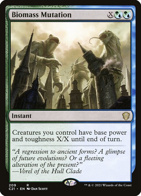 Biomass Mutation – Commander: Strixhaven (C21-209) Magic: The Gathering card