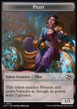 Pilot Token (C 1/1) // Zombie Token (B 2/2) - Aetherdrift: Tokens (Token) [TDFT-T 1/3] Image principale du produit