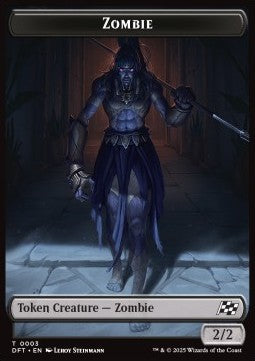 Zombie Token (B 2/2) // Elephant Token (G 3/3) - Aetherdrift: Tokens (Token) [TDFT-T 3/6] Image principale du produit
