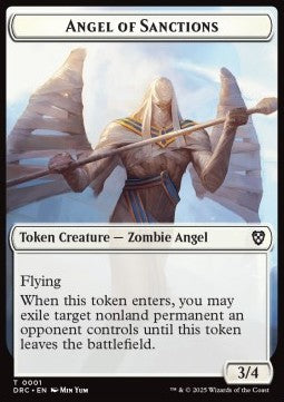 Angel of Sanctions Token // Vizier of Many Faces Token - Aetherdrift: Tokens (Token) [TDFT-CT 1/2] Image principale du produit
