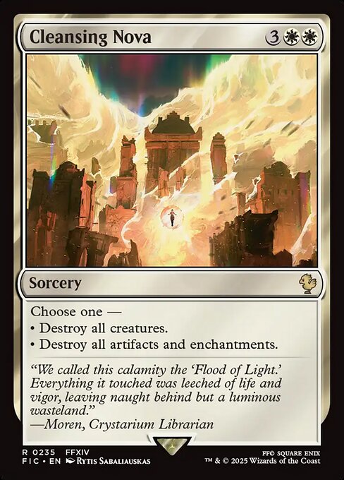 Cleansing Nova – Final Fantasy Commander (FIC-235) Magic: The Gathering card | LC-REM-20260804-15339535565132-81096eba-ad0a-4fa8-8d56-5a1ea9a9155b