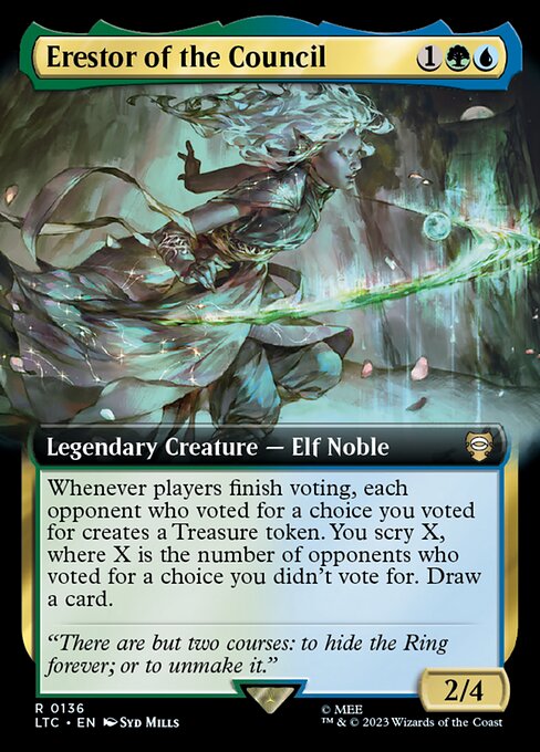 Erestor of the Council – Tales of Middle-earth Commander (LTC-136) Magic: The Gathering card | LC-REM-20260804-15151778595148-812c35ae-cdb1-4420-a660-f2a9788759f9