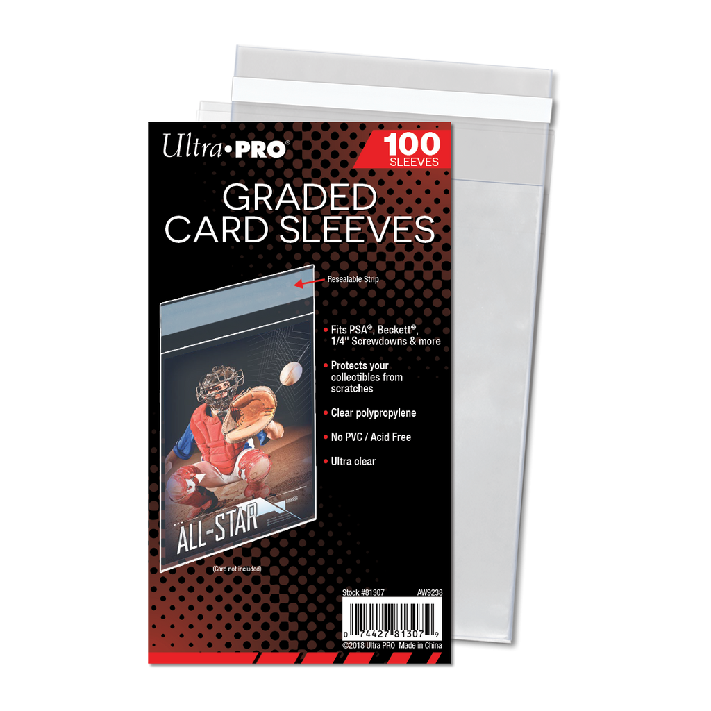 Ultra Pro Graded Card Sleeves hersluitbaar – verpakking 100 stuks