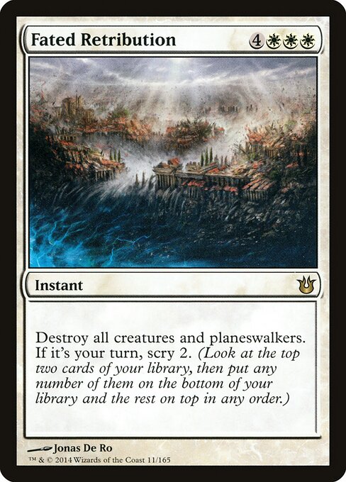 Fated Retribution – Born of the Gods (BNG-11) Magic: The Gathering card