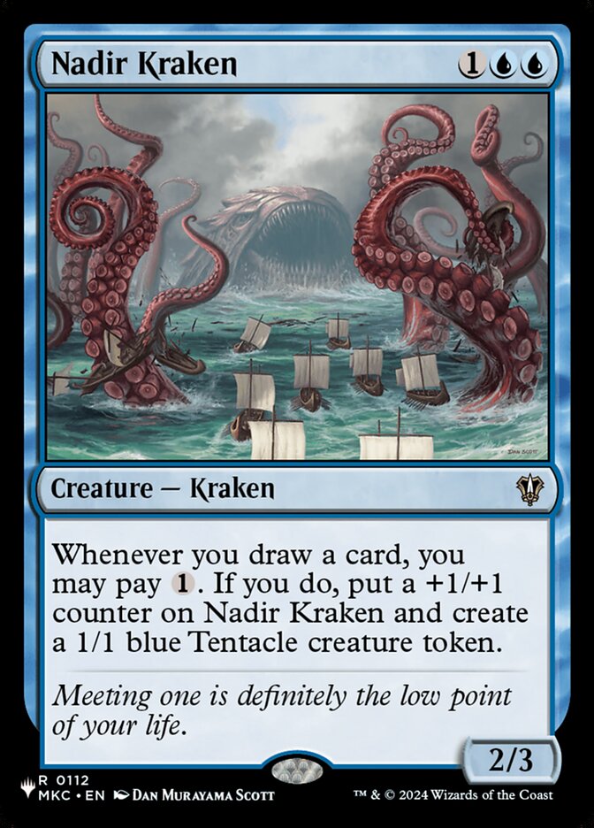 Magic-kaart Nadir Kraken MKC-112 uit Secret Lair Commander Deck: Odds and Ends (Rare) Hoofdafbeelding
