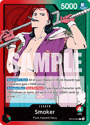 Smoker (OP10-001) (V.1) - Royal Blood (Leader) [OP10-001] Image principale du produit