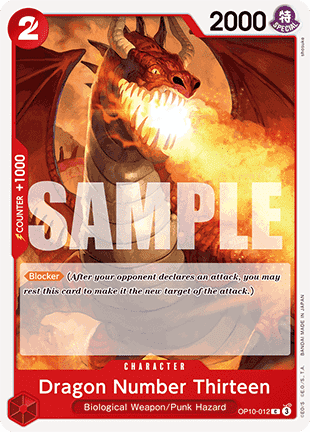 Dragon Number Thirteen (OP10-012) - Royal Blood (Common) [OP10-012] Main image