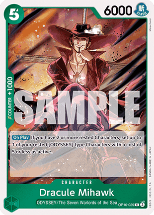 Dracule Mihawk (OP10-029) - Royal Blood (Rare) [OP10-029] Main image
