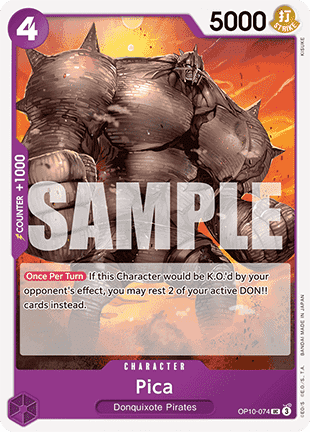 Pica (OP10-074) - Royal Blood (Uncommon) [OP10-074] Main image