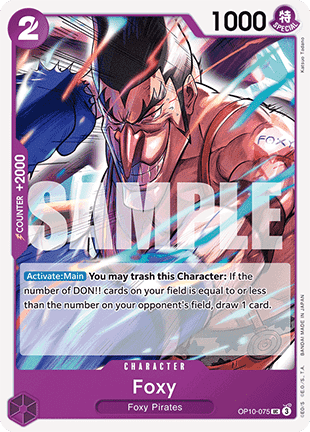 Foxy (OP10-075) - Royal Blood (Uncommon) [OP10-075] Main image