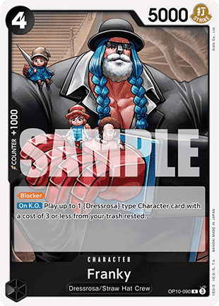 Franky (OP10-090) (V.1) - Royal Blood (Rare) [OP10-090] Main image