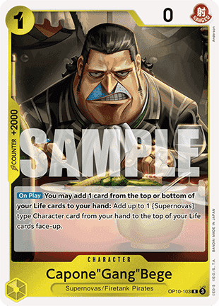 Capone"Gang"Bege (OP10-103) - Royal Blood (Rare) [OP10-103] Main image